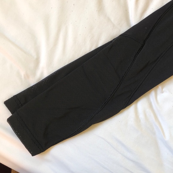 Lululemon Black Mesh leggings - Picture 2 of 4